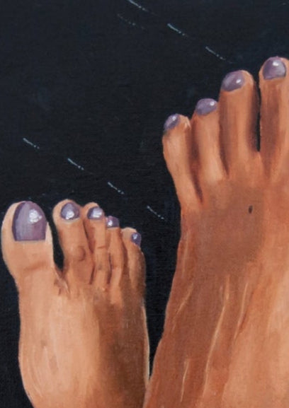"purple feet from last october."