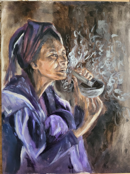 "grandmother gertrude." ~ puffin’ grannies collection #3
