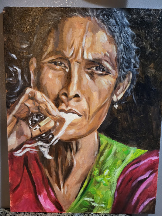 "grandmother ingrid." ~ puffin’ grannies collection #2